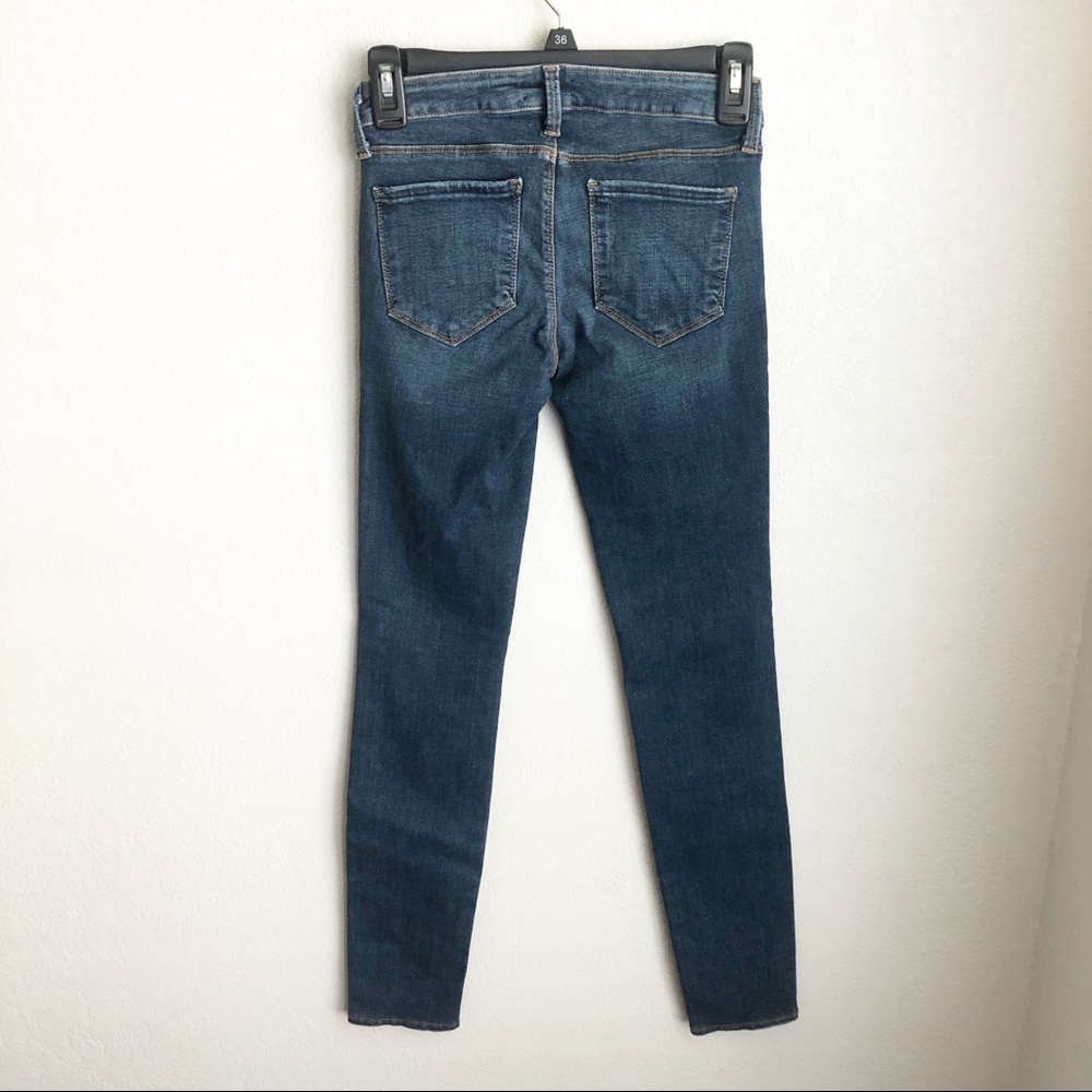 L'AGENCE Chantal Low Rise Skinny Jeans in Dark Vintage 24 - Picture 3 of 8